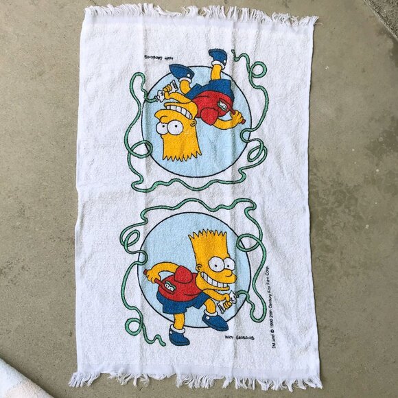 Vintage Bart Simpson Bath Set Towels - Picture 3 of 6